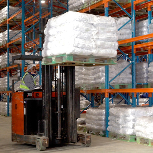 warehouse containing packed spices