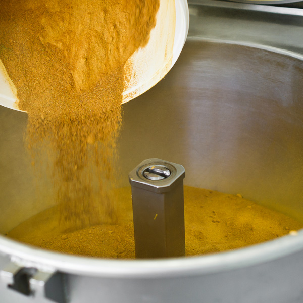 blending of spices